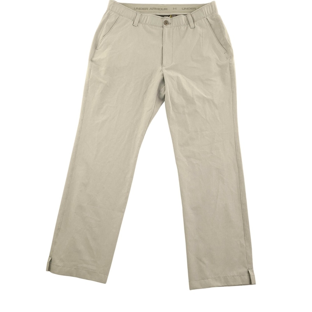 Under Armour Match Play Vented Pants‎ Mens 36x30 Gray Chino Golf Performance